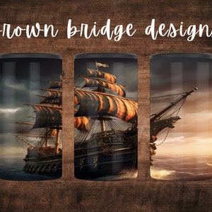 Pirate Ship 4 in 1 Can Cooler Sublimation Wrap Instant Download Sublimation Can Cooler Holder PNG Digital Download A Pirate&#39;s Life for Me
