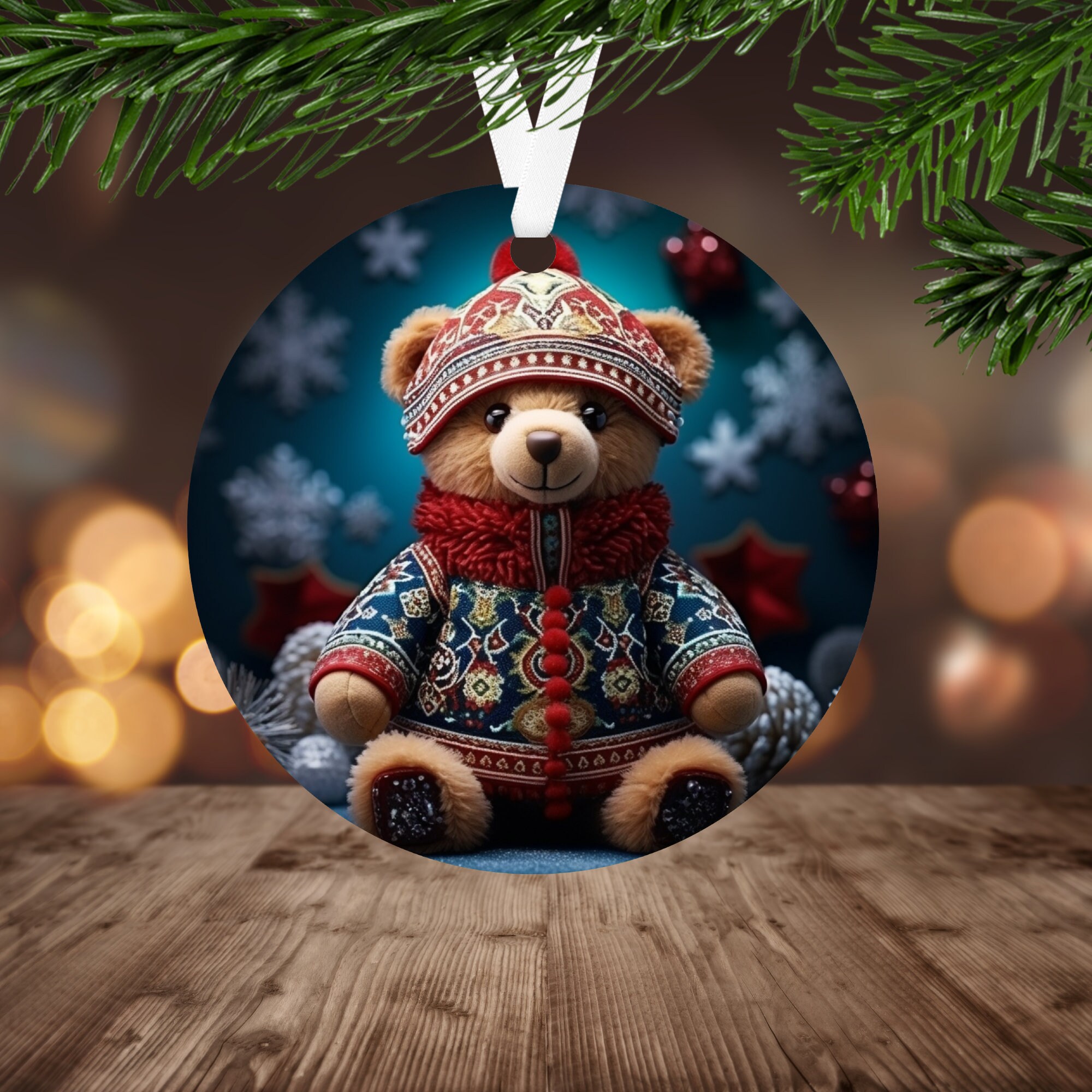 Teddy Bear Ornaments - Etsy Canada