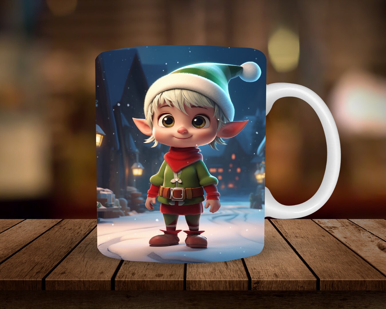 Elf Movie Inspired, World's Best Cup of Coffee, Color Accent Mug, 11oz or  15oz 