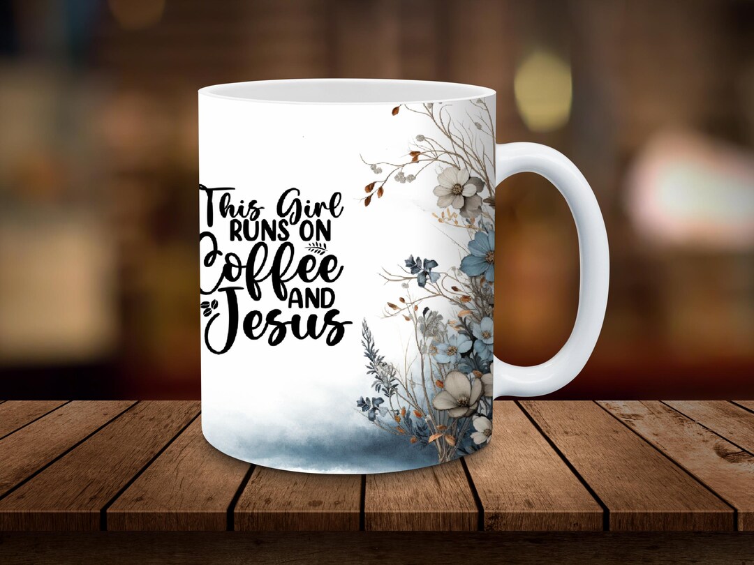 Mug Coffee & Jesus - 11oz/15oz, Céramique, Personnalisable, Fabriqué En Australie
