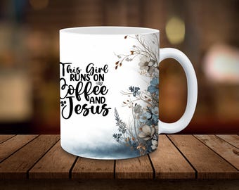 Christian Mug Wrap 11oz, 15oz Mug Sublimation Wrap Digital Download ONLY Jesus Coffee Cup Tea Cup Wrap PNG Christian Mug Wrap Friend Gift
