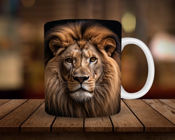 3D Lion Mug Design