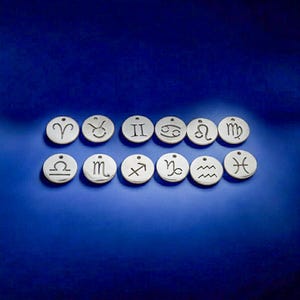 Stainless Steel Zodiac Sign Necklace: Minimalist Constellation Charm