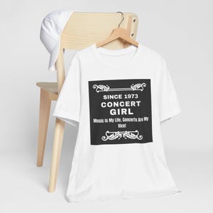 Concert Girl Shirt, Music Lover T-Shirt, Festival Tee, Cute Gift For Her, Unisex Jersey Short Sleeve Shirt, Girls Night Out Tee