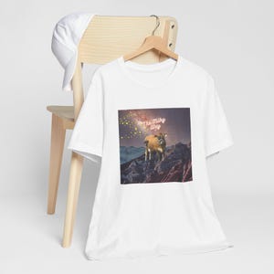 Cow In The Milky Way Shirt,  Funny Space Cow Tee, Cow Lover T-Shirt,  Farm Animal Lover Tee, Cow In Space Shirt, Funny Cow Unisex Tee