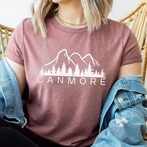 CANMORE T-Shirt, 3 Sisters Shirt, Three Sisters, Canadian Rockies, Mountains, Gift For Him, Gift For Her, WakoCo