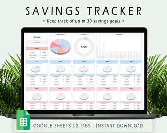 Sinking Funds Tracker Spreadsheet: Google Sheets Savings Goal Planner (Digital Download)