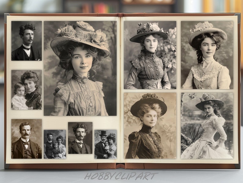 Black and White Set of Vintage Victorian Photographs 100 JPG Printable Photos Ephemera Digital Art Images for Junk Journals pages Images, Picture, photograph, image, snapshot, pic, shot, snap, still, likeness, print, portrait, frame, exposure.