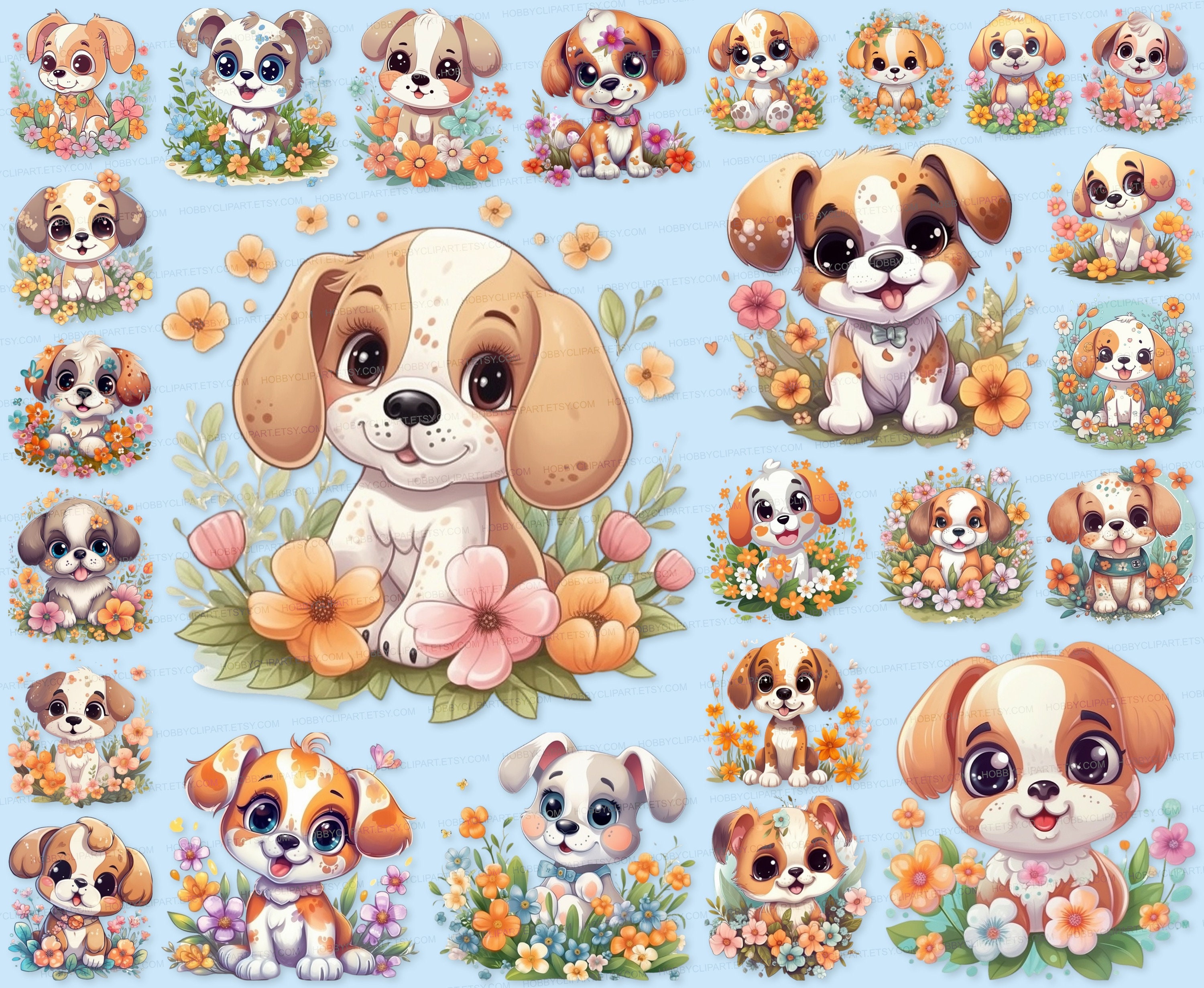 Cute Puppy PNG SVG Clipart Set Puppy Clip Art Puppy Sublimation Digital  Download Stickers, Dog, Doggie, Friend, Cute Pup - Etsy, image size:3000x2462