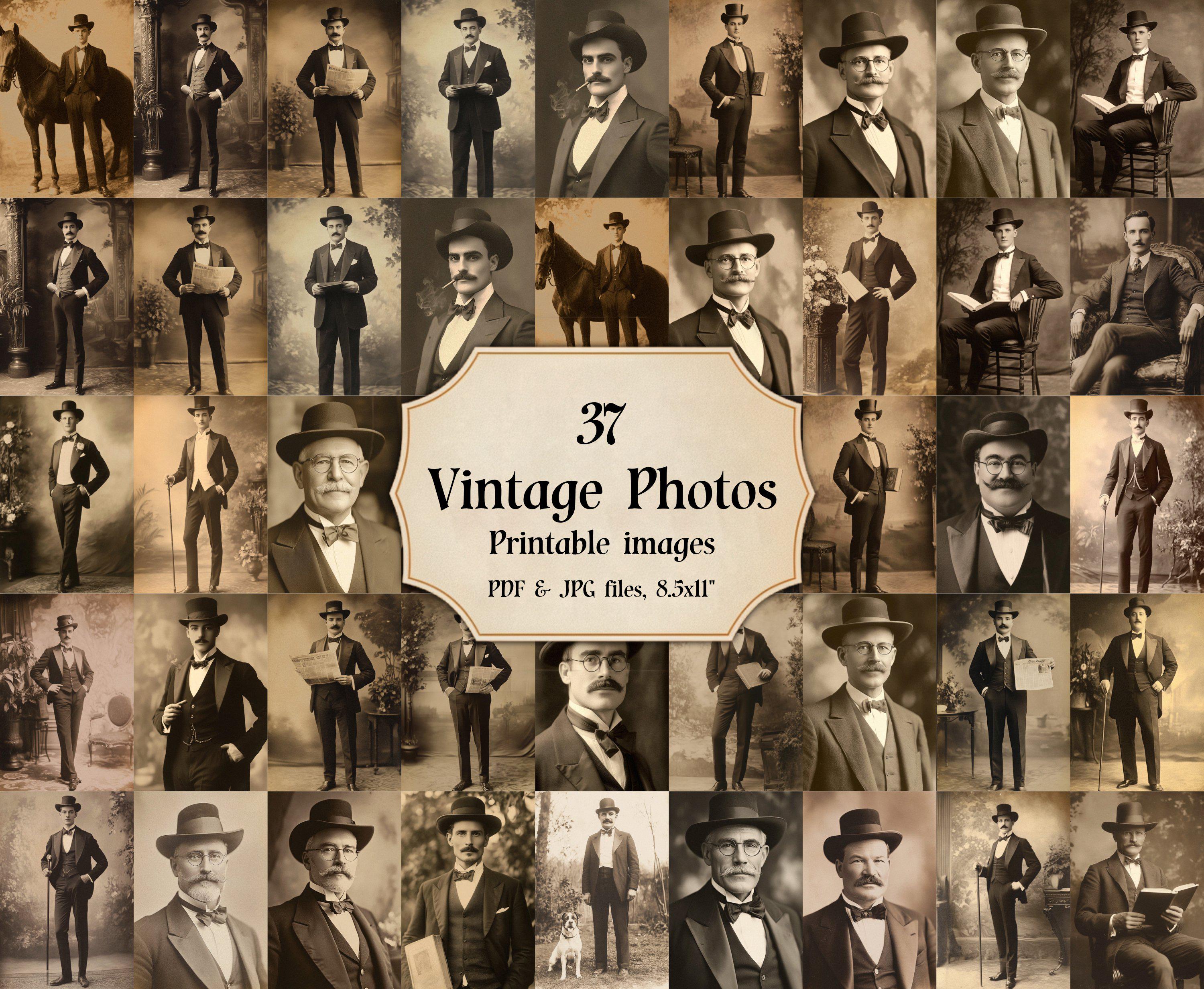 Vintage Gentleman Photos: 37 Victorian Men Images (digital Download) - Etsy  Israel, image size:3000x2464