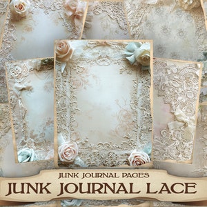 Vintage Wedding Digital Junk Journal Pages 32 JPG Printable Ephemera Scrapbooking Paper Craft Clipart Images for Junk Journals braid wedding