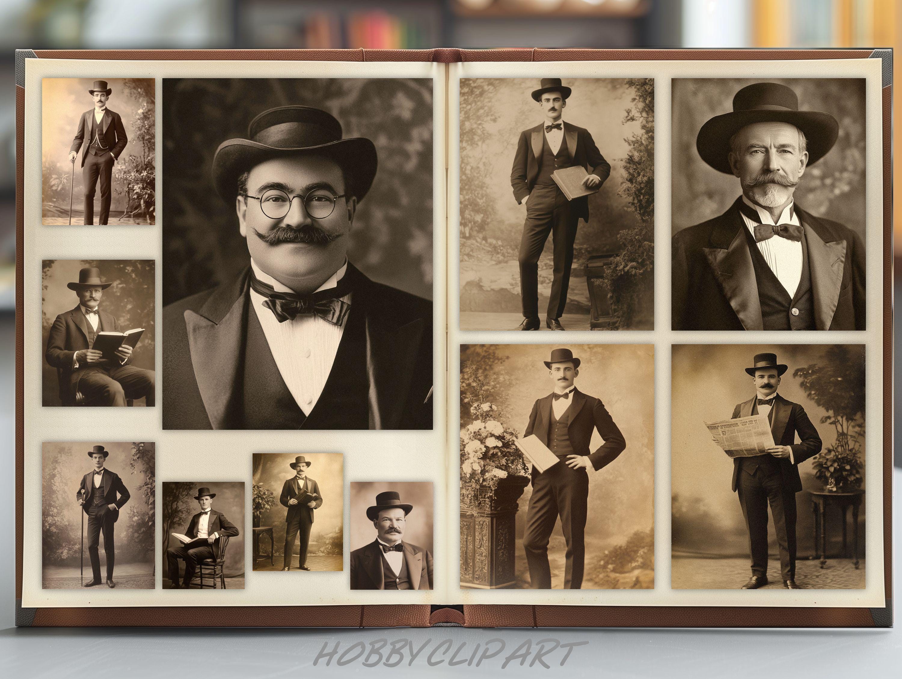 Vintage Gentleman Photos: 37 Victorian Men Images (Digital Download), image size:3000x2259
