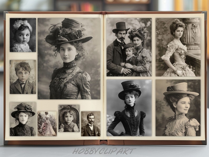 Black and White Set of Vintage Victorian Photographs 100 JPG Printable Photos Ephemera Digital Art Images for Junk Journals pages Images, Picture, photograph, image, snapshot, pic, shot, snap, still, likeness, print, portrait, frame, exposure.