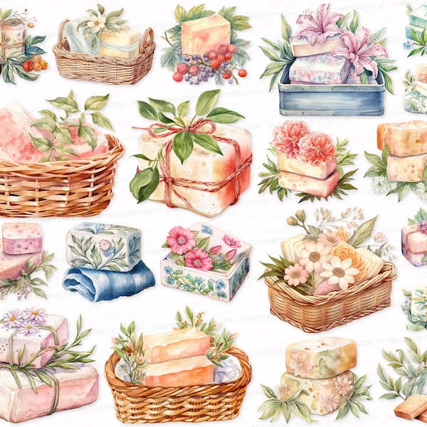 Soap PNG SVG Printable Clip Art Vintage PNG Watercolor Clipart Sublimation Designs Digital Instant Download Cute Bundle Bathroom clipart