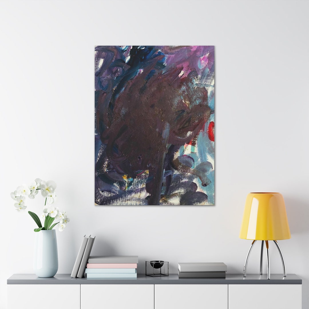 Abstract Child Child Painting, Abstract Canvas Print, Wall Art, Acrylic on Canvas ...