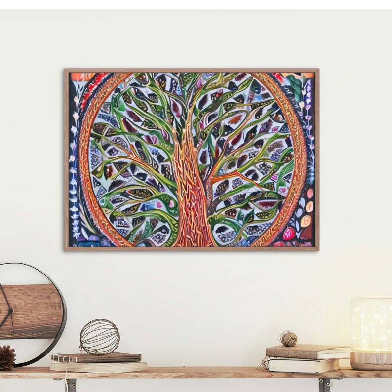 Kabbalah Fruit Art A Vibrant Fusion of Pomegranates, Figs, Oranges