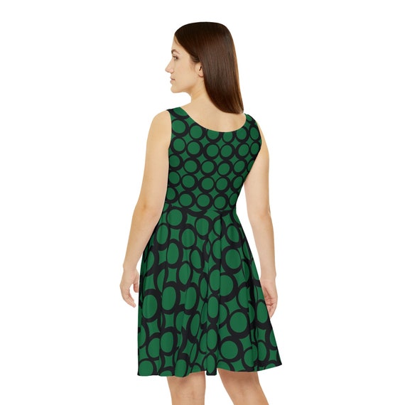 slim fit dress slacks Baltic Born Womens Ivey Smocked Short Dress | Dark Green + Silver main image 0
