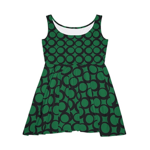 green emerald velvet dress Lorelle asymmetric hemline Bardot midi skater dress in Hunter green  Deja  Elite Boutique