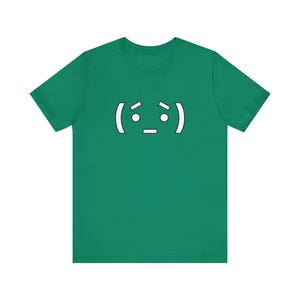 Nerd Emoticon Anime Shirt / Funny Anime T-Shirt / Nerdy Armin T-Shirt / Casual Anime Cosplay / Green Anime Text Emoticon Shirt Kelly