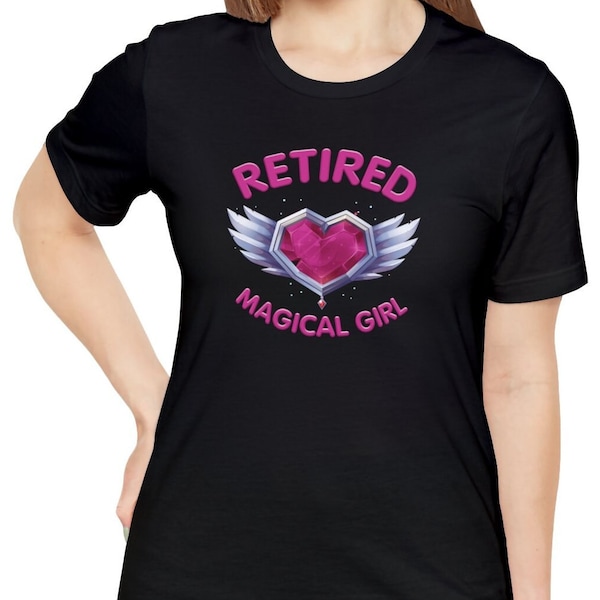 Retired Magical Girl T-Shirt / Funny Anime Shirt / Cute Japan Kawaii TShirt / Funny Gift For Anime Fan / Mahou Shoujo / Magical Girl Shirt