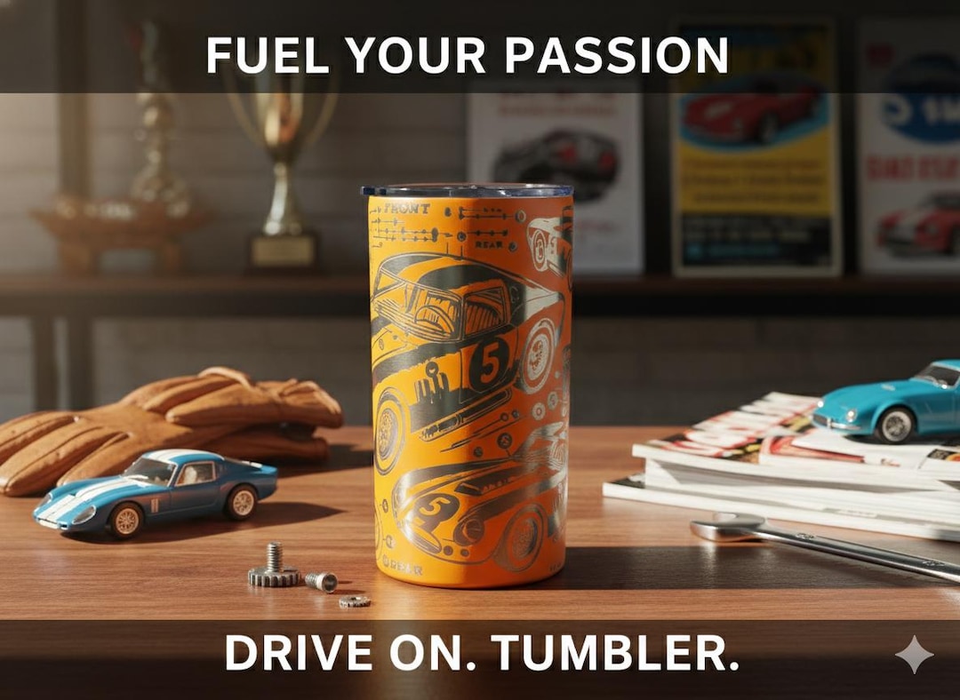 Shell Racing Tumbler Vintage Racing 20oz Insulated Tumbler - Etsy