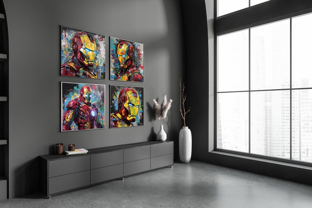 Iron Man Spray Paint Digital Download Digital Print Etsy