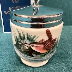 Aves da Royal Worcester Egg Coddler & Lid
