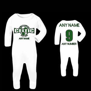 Celtic FC Baby T-shirt & shorts Set 3-6 månader Vit/Grön White/Green 3-6  Months 683b, White/Green, 3-6 Months
