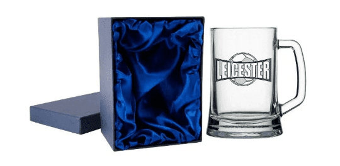 Personalised Leicester Glass Tankard pint and Half Can Add Etsy UK