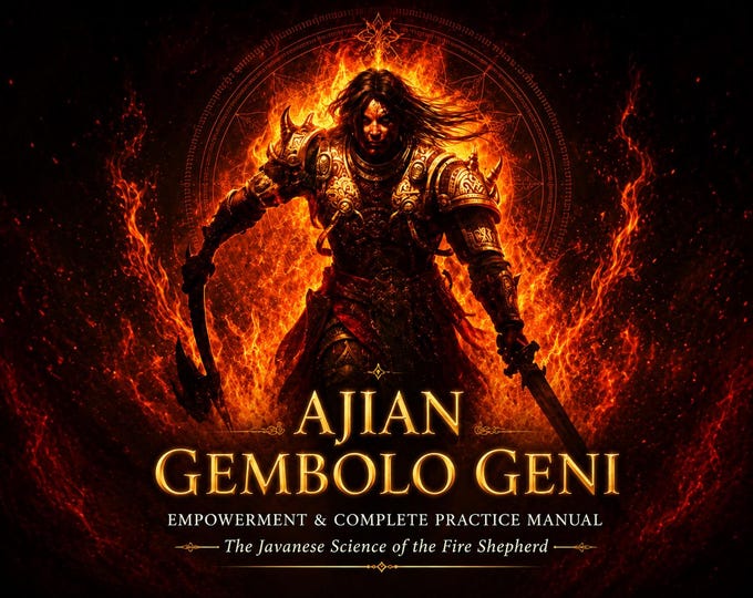 Ajian Gembolo Geni Empowerment – The Javanese Fire Shepherd, Sacred Mantra, Fire Mastery pdf included