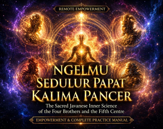 Sedulur Papat Kalima Pancer Empowerment – Four Inner Guardians Born With You, Javanese Kejawen Initiation pdf included