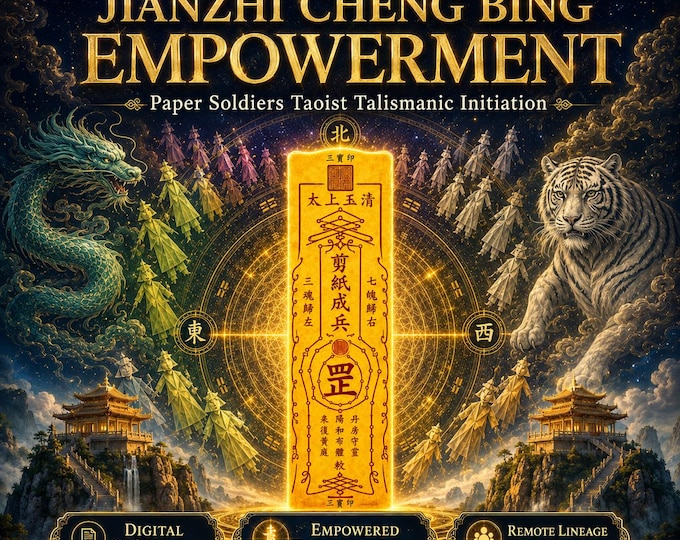 Jianzhi Cheng Bing Empowerment - Daoist Paper Soldier Ritual, Workplace Protection, Career Authority success attunement & pdf manual