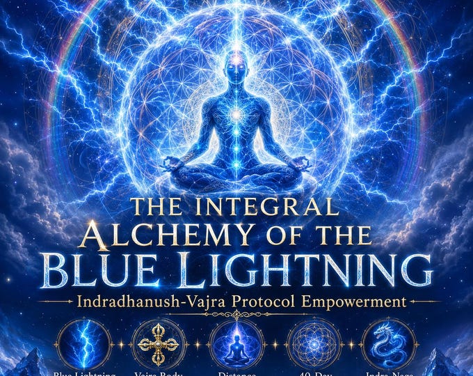 Blue Lightning Vajra Empowerment | Indra-Naga Alchemy, Protection & Spiritual Sovereignty attunement and pdf included