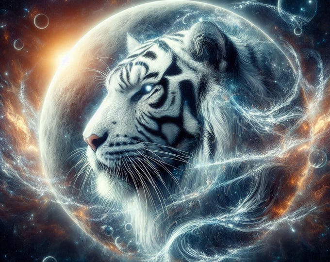Macan Wulan - Javanese magical power of The Tiger Of Moon for protection and safety. It commanding presence stop metaphysical attacks