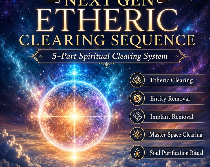 Next Gen Etheric Clearing Sequence level 1 - 5: Energy Blockage Removal attunement and pdf included