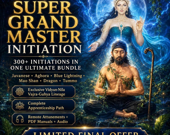 Super Grand Master Initiation Bundle 2026 Receive My Entire Body of Work in One Ultimate Bundle with full guidance +300 initiations