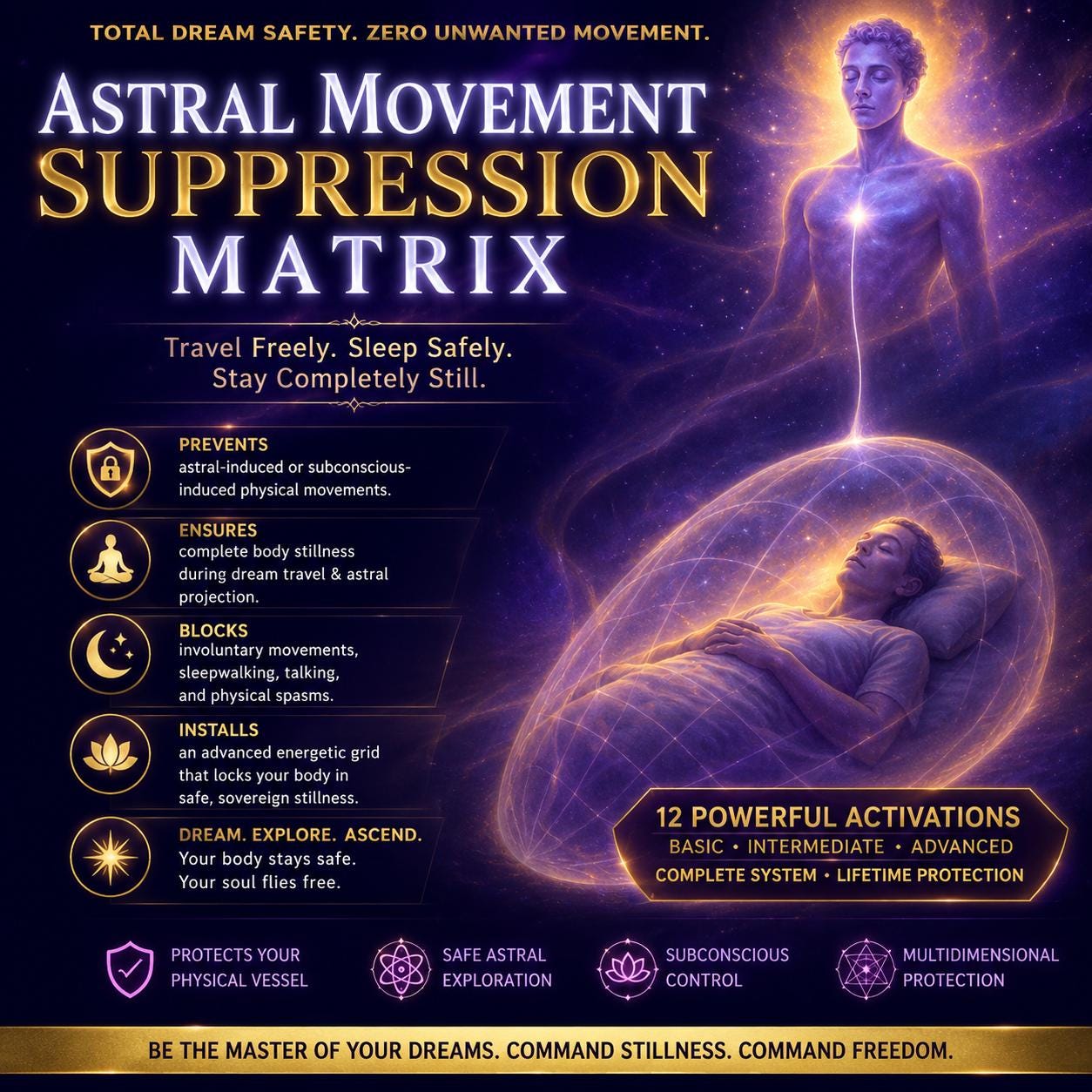 Astral Movement Suppression Matrix Attunement | Dream Travel Safety ...