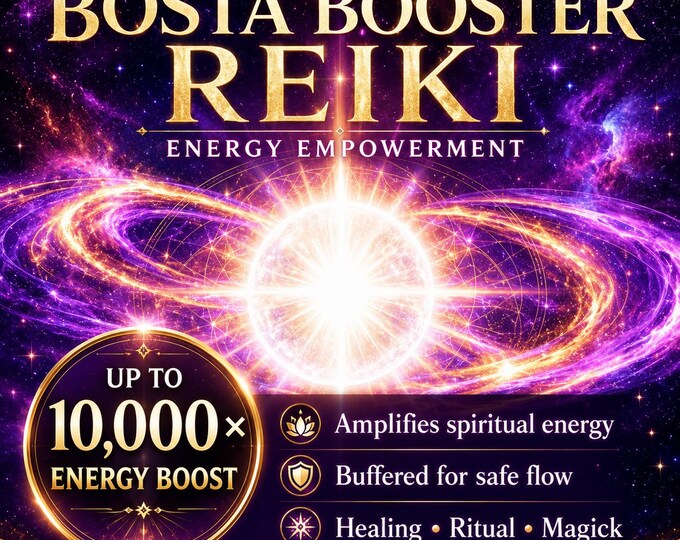 Bosta Booster Reiki Energy Empowerment – 10,000x Power Amplification – Dragon Mother Transmission – High-Energy Attunement  (PDF Manual)