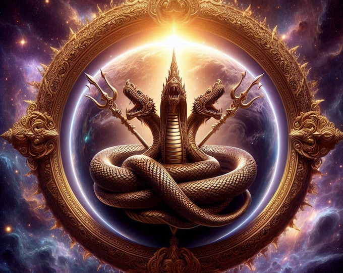 Trisula Naga - Javanese magick initiation of The Trident of Dragon receive etheric weapon and shield removes any negativities and bad spirit