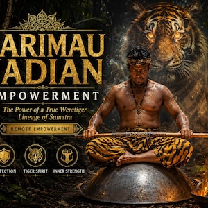 Empoderamiento Harimau Jadian – Iniciación al linaje hombre tigre de Sumatra, Sintonización con el espíritu del tigre (PDF incluido)
