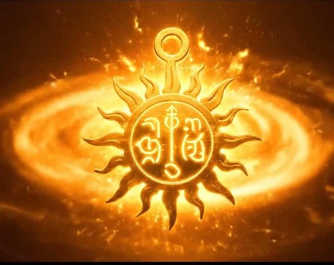 Surya Kavach Empowerment – Solar Armor of Protection, 12 Mukhi Rudraksha, Ruby Energy, Radiant Aura & Leadership  Attunement