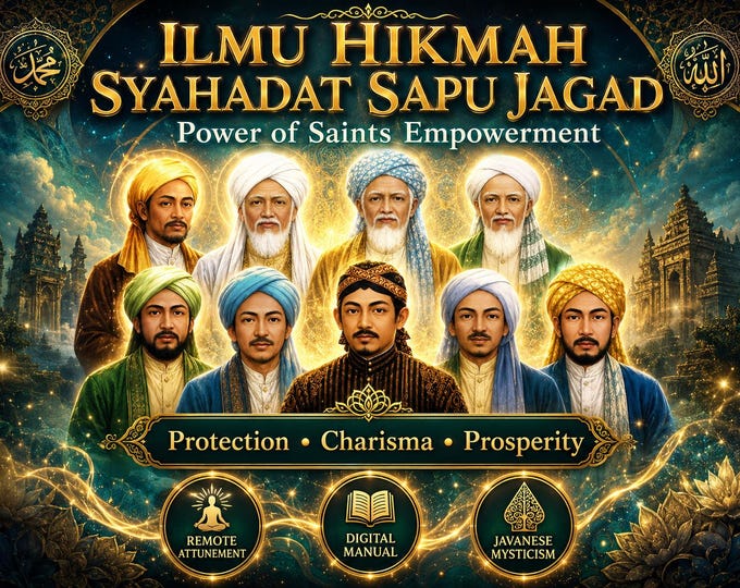 Ilmu Syahadat Sapu Jagad - Ancient Javanese Occult Initiation for Protection, Wealth & High Charisma attunenement and pdf included