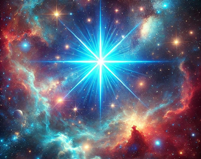 Blue Star Celestial Energy attunement - for growth evolution spiritual development protection against the psychological fragmentation