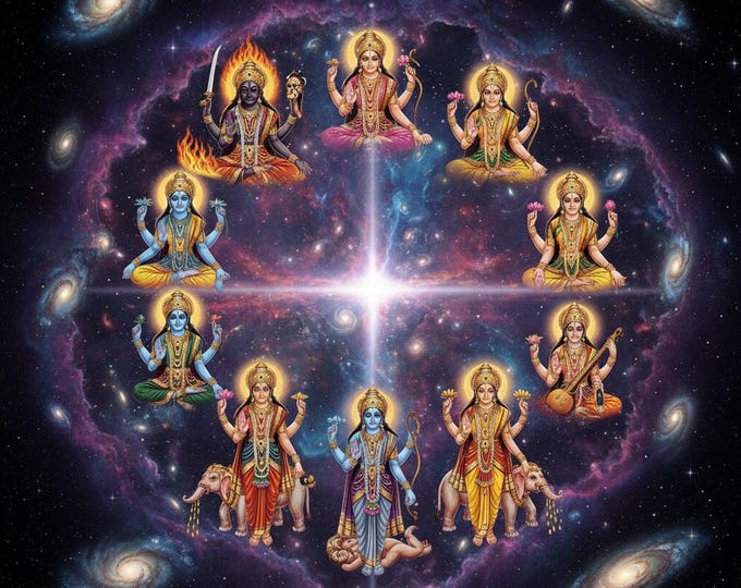 Ten Mother Goddesses Empowerments: Das Mahavidyas Diksha and PDF Manual