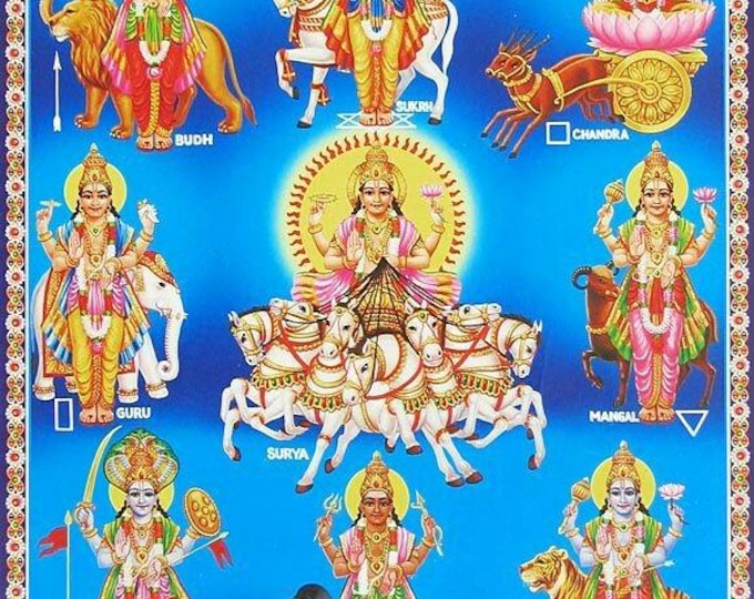 The Navgraha Puja Empowerment - nullify the malefic effects of the Nine Planets strenghten their positive effects very powerful