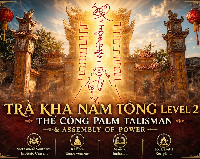 Trà Kha Nam Tông Level 2 Empowerment: The Thế Công Palm Talisman & Assembly-of-Power attunement and pdf included