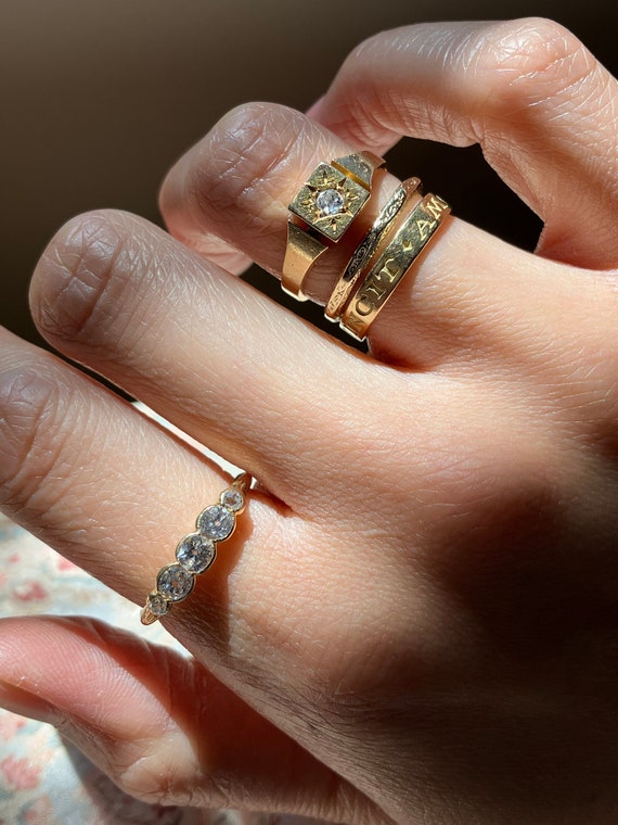 Vintage Chaumet Gypsy Set Ruby Chunky Ring