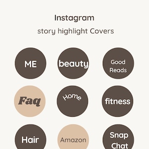 Instagram Highlight Covers | Instagram highlights | highlight covers | Influencer Branding | Canva Highlight Covers|