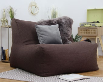 Luxury Chenille LayZ Bean Bag Chair, Handmade in the UK, Beans Included, Adult & Kids Sizes Available