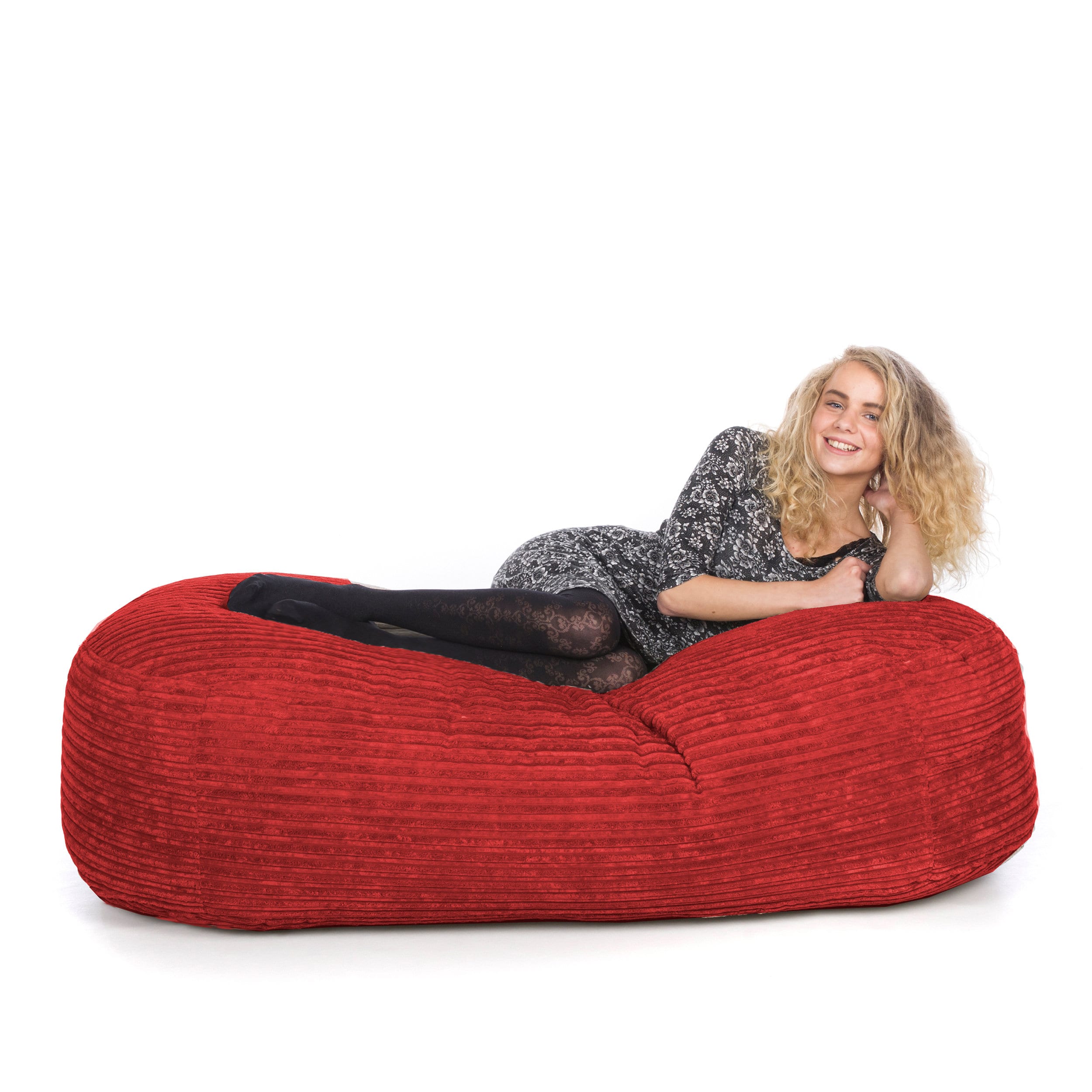 Jumbo Corduroy Lounger Bean Bag, Handmade in the UK, Beans Included